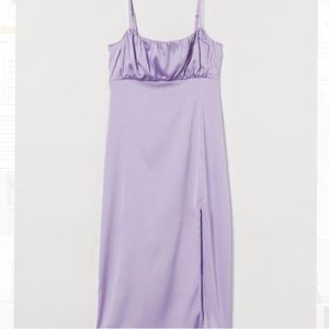 Lilac silk dress